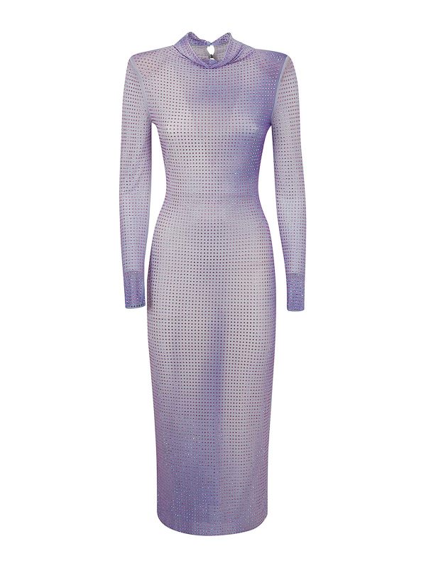 Self Portrait Robe Au Genou - Violet