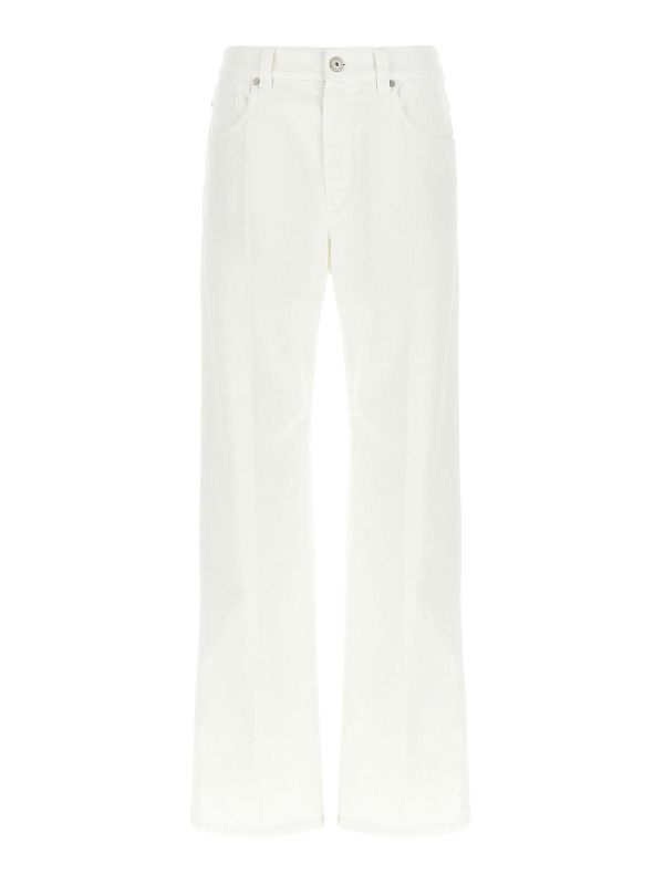 Brunello Cucinelli Jean Bootcut - Blanc