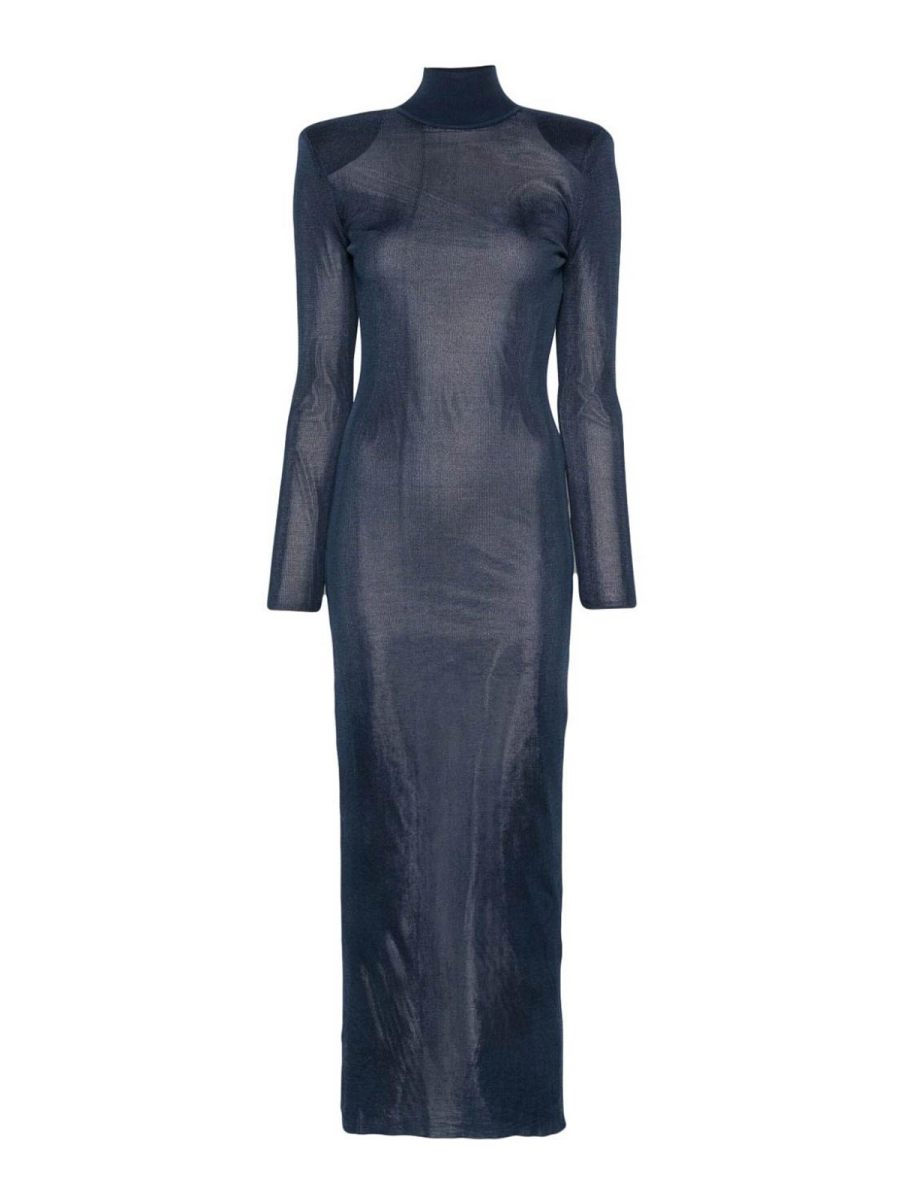 Self Portrait Maxi Robe - Bleu