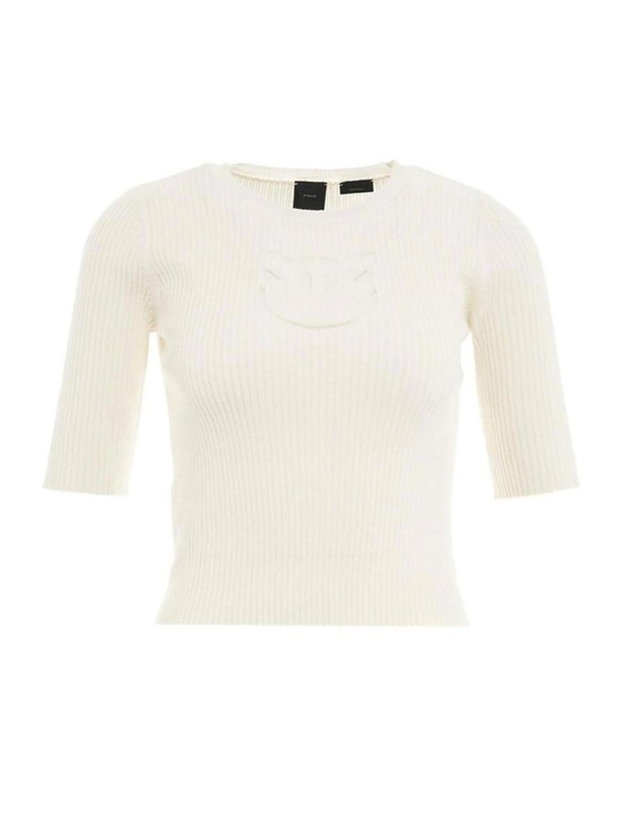 Pinko Pull Col Rond - Blanc