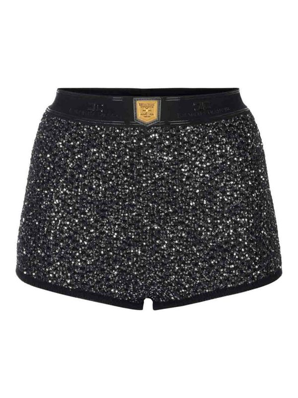 Elisabetta Franchi Pantalons Décontractés - Argent