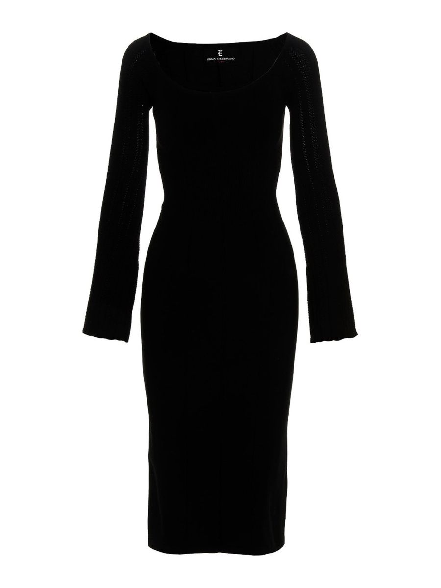 Ermanno Scervino Robe Au Genou - Noir