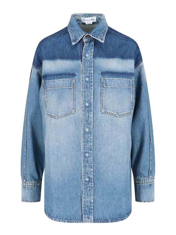Victoria Beckham Chemise - Bleu