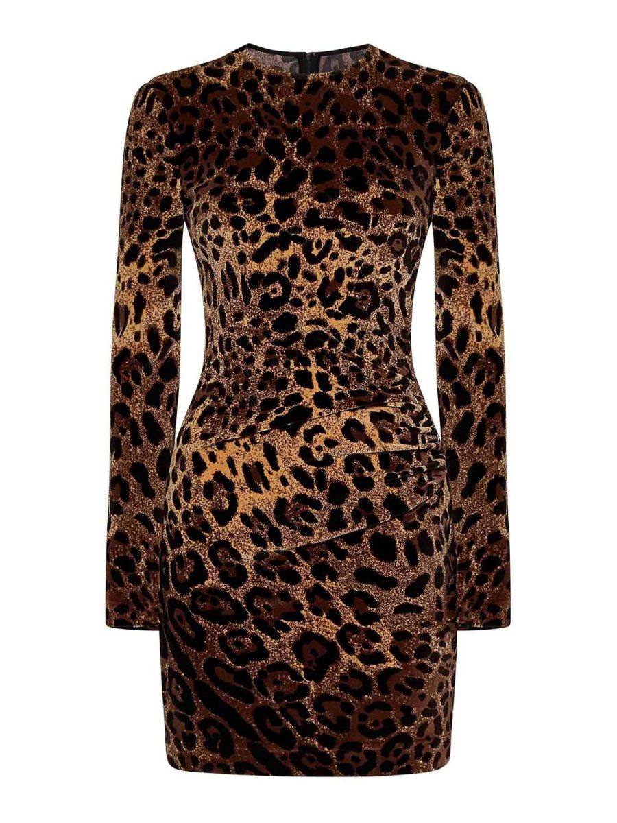 Dolce & Gabbana Robe Courte - Marron