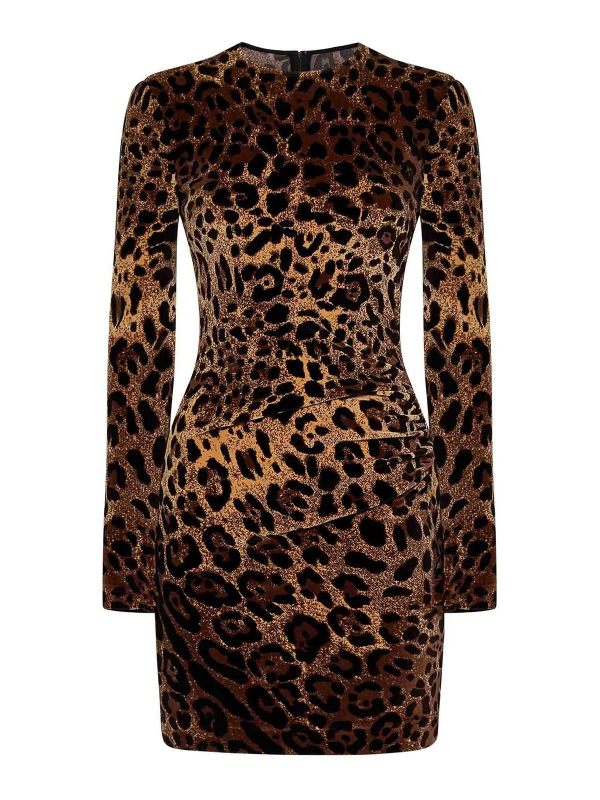 Dolce & Gabbana Robe Courte - Marron