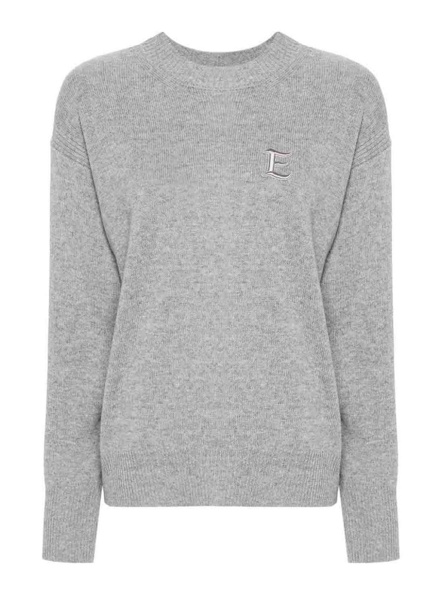 Ermanno Firenze Pull Col Rond - Gris
