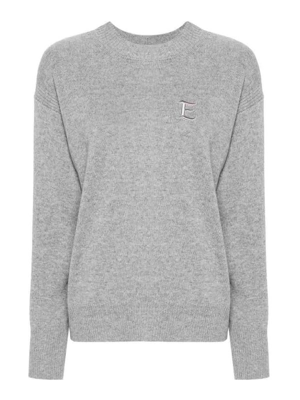 Ermanno Firenze Pull Col Rond - Gris