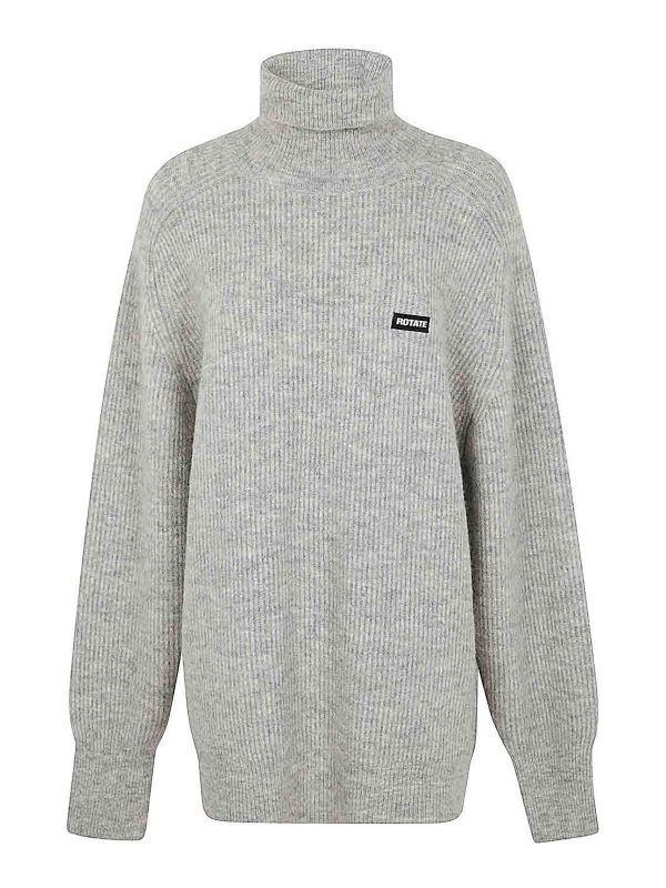 Rotate Birger Christensen Pull Col Rond - Gris