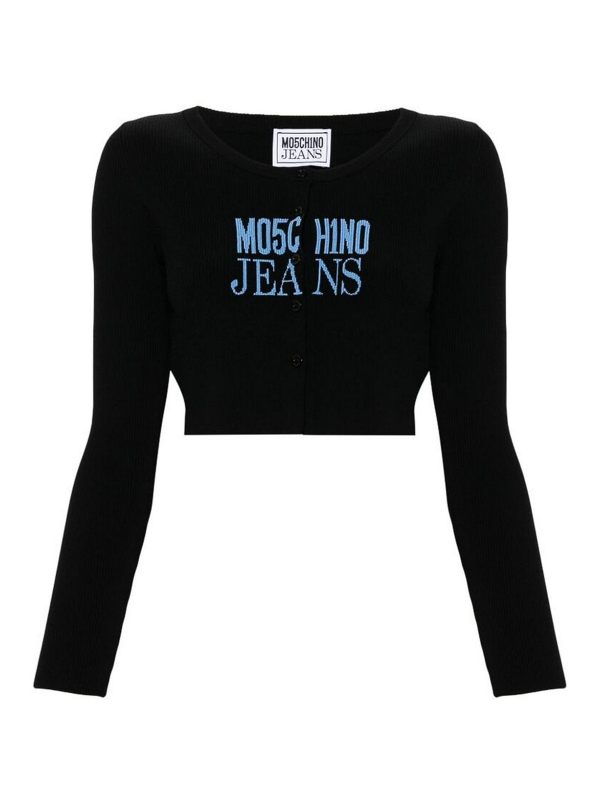 Moschino Jeans Pull Col Rond - Noir