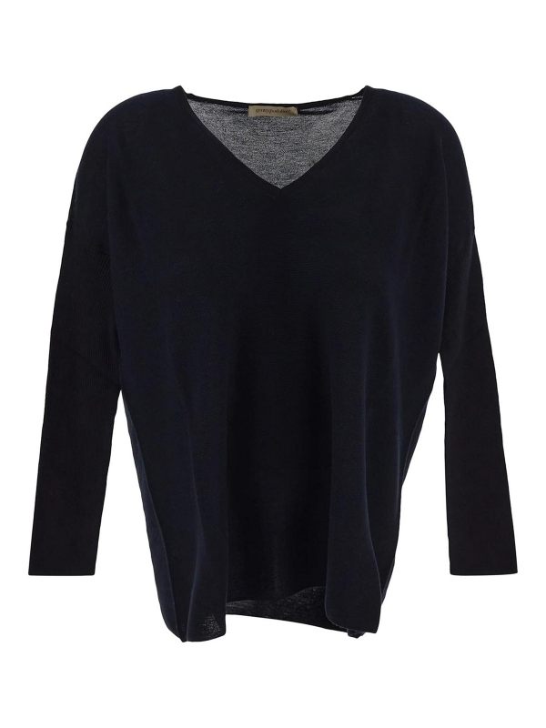 Gentryportofino Pull Col Rond - Bleu