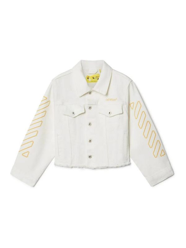 Off-White Veste En Jean - Blanc