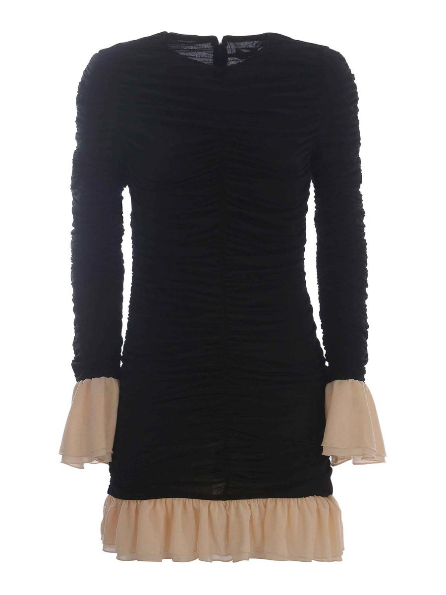 Rotate Birger Christensen Robe Courte - Noir