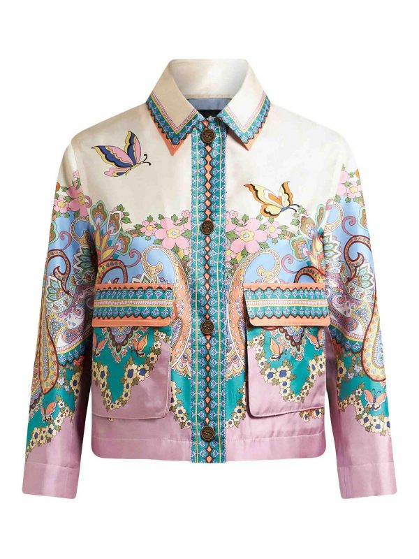 Etro Manteau Court - Multicolore