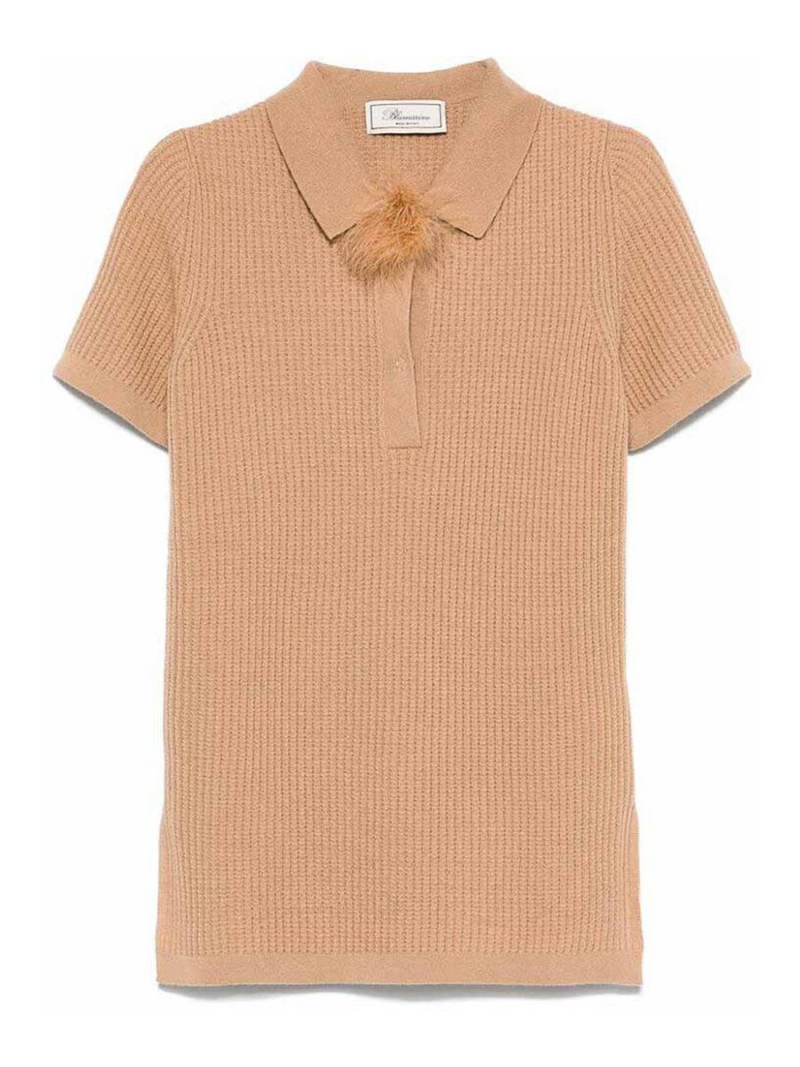 Blumarine Pull Col Rond - Marron