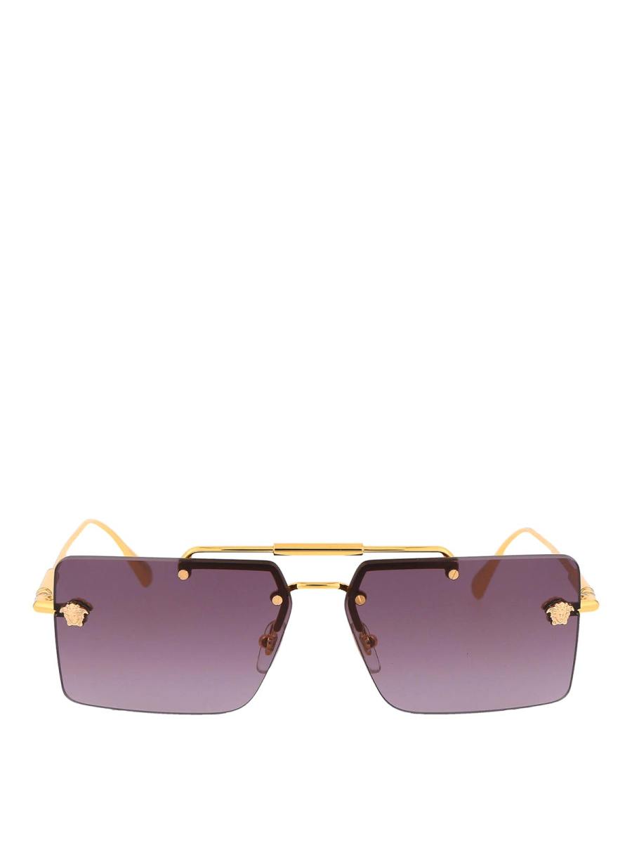 Versace Lunettes De Soleil - Or
