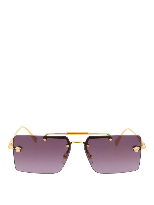 Versace Lunettes De Soleil - Or