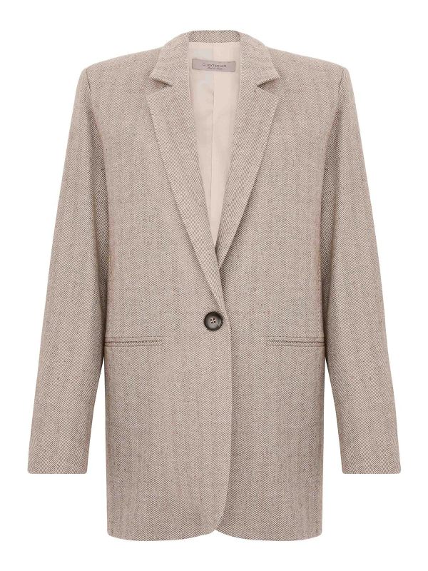 D. Exterior Blazer - Gris