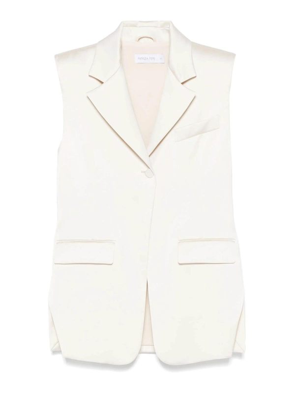 Patrizia Pepe Gilet - Blanc