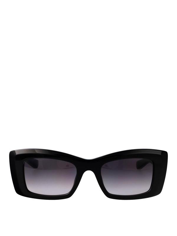 Alexander Mcqueen Lunettes De Soleil - Noir