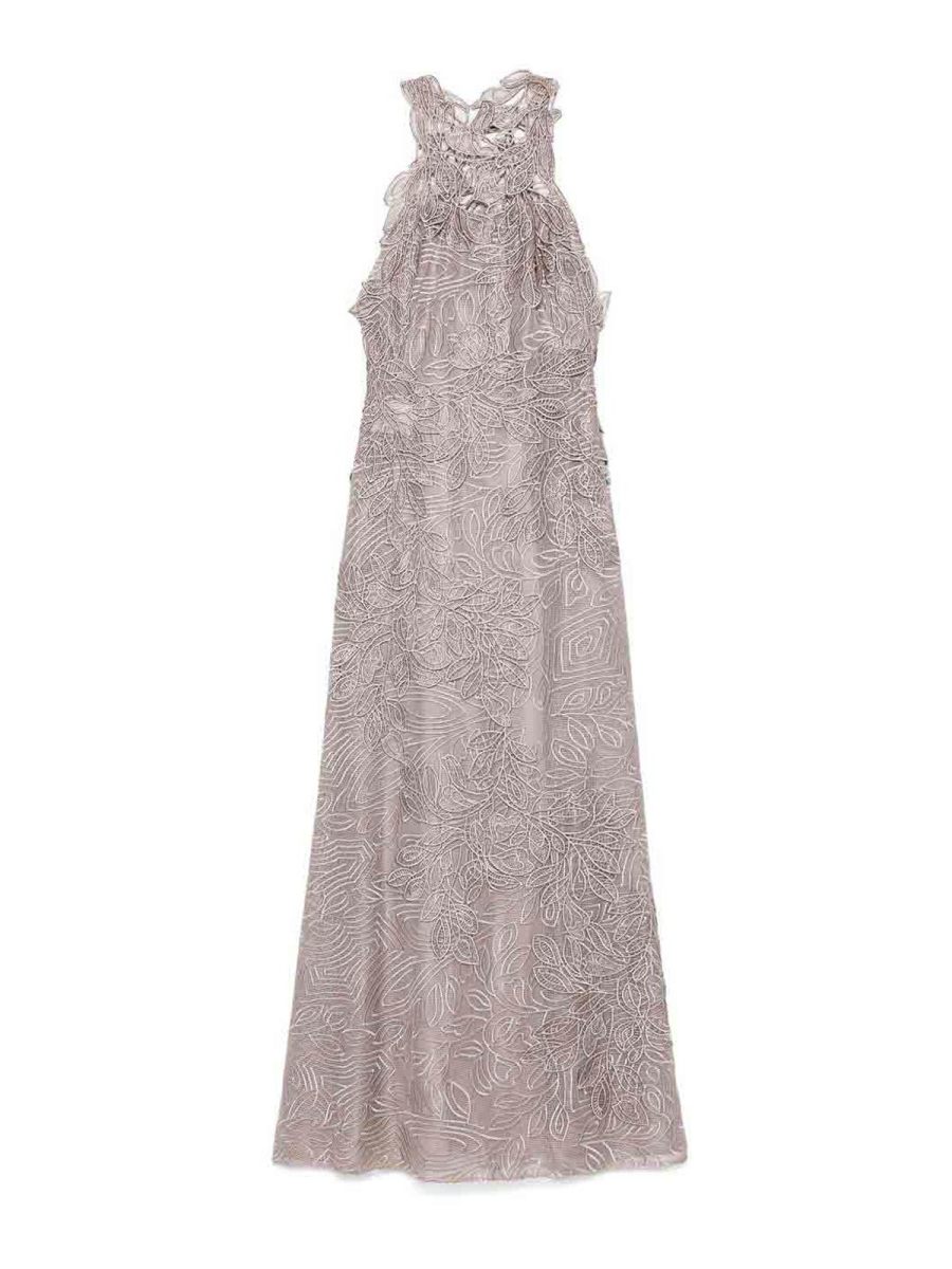 Alberta Ferretti Maxi Robe - Beige