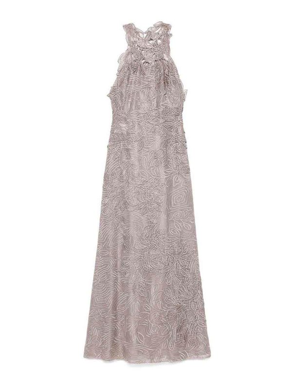 Alberta Ferretti Maxi Robe - Beige