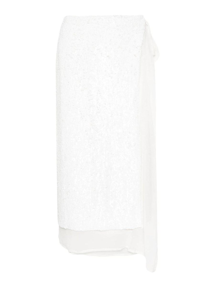P. A.R. O.S. H. Jupe Midi - Blanc
