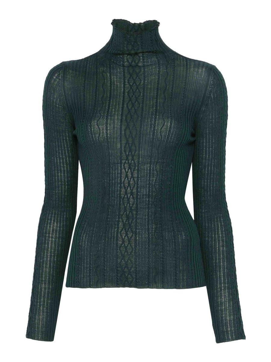 Roberto Collina Pull Col Roulé - Vert