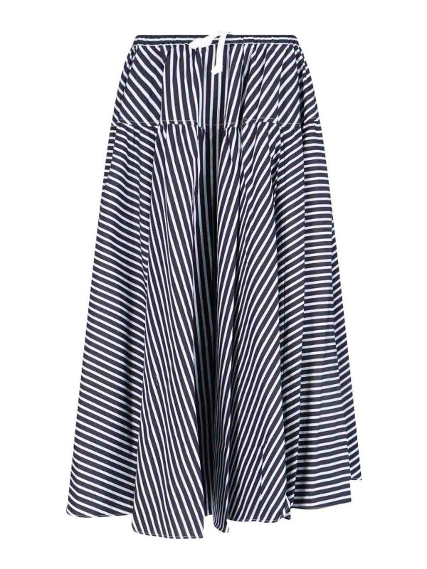 Patou Jupe Midi - Bleu