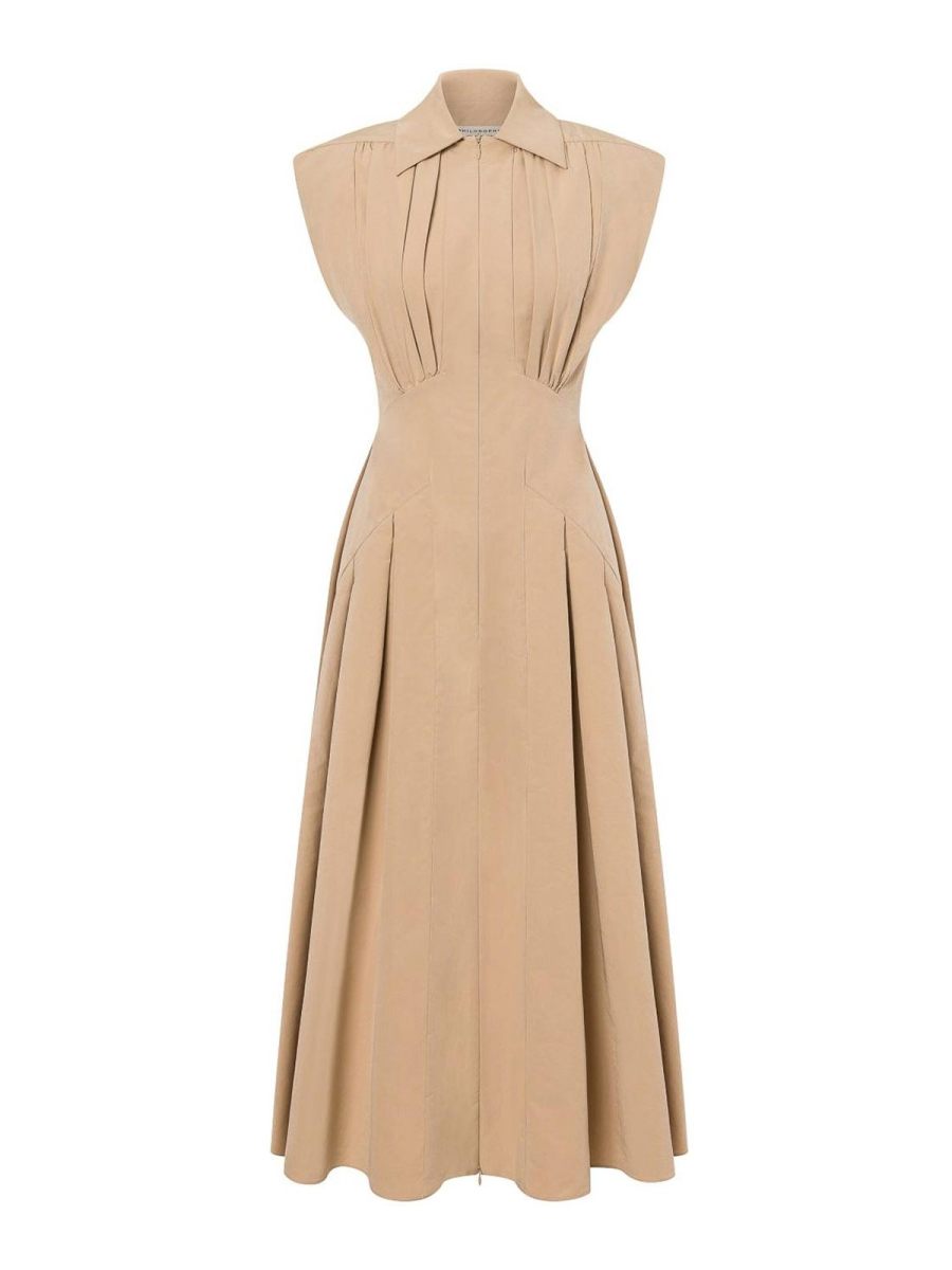 Philosophy di Lorenzo Serafini Robe Au Genou - Beige