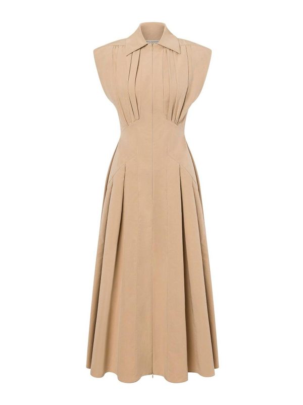 Philosophy di Lorenzo Serafini Robe Au Genou - Beige