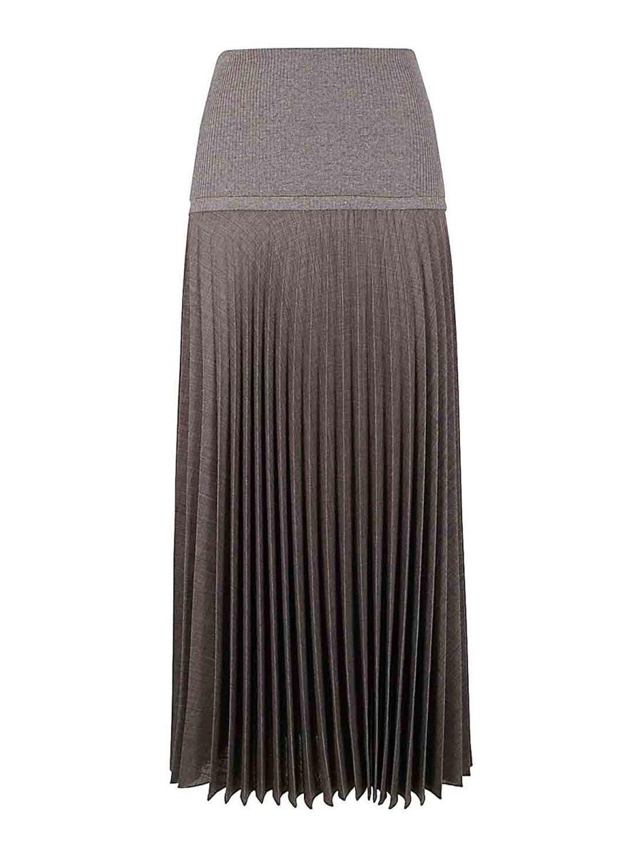 D. Exterior Jupe Longue - Gris