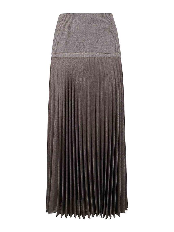 D. Exterior Jupe Longue - Gris