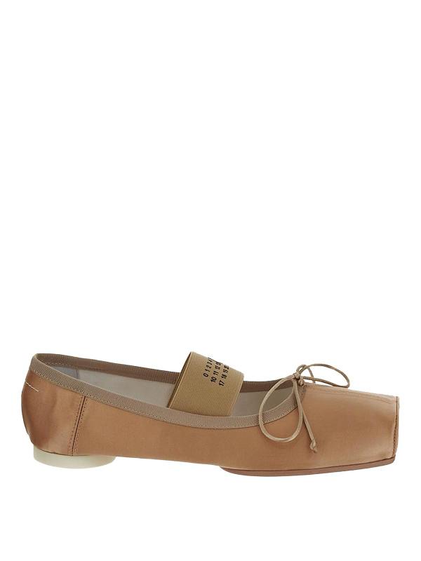 MM6 Maison Margiela Ballerines - Marron Clair