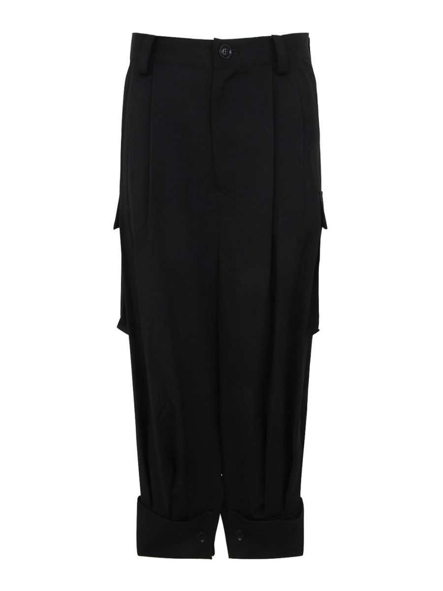 Y'S Pantalons Décontractés - Noir