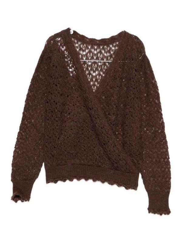 Twinset Pull Col Rond - Marron