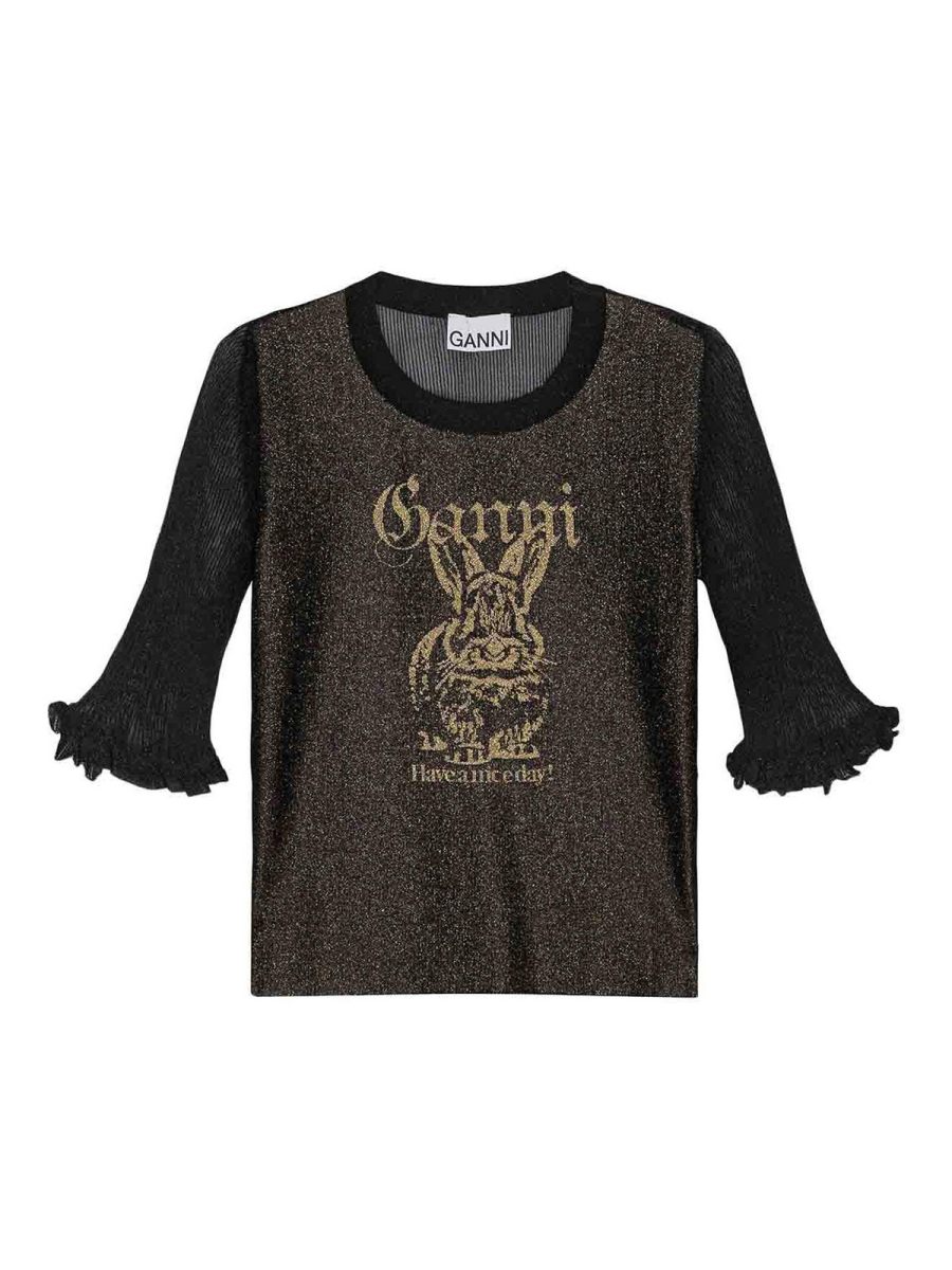 Ganni Top - Noir