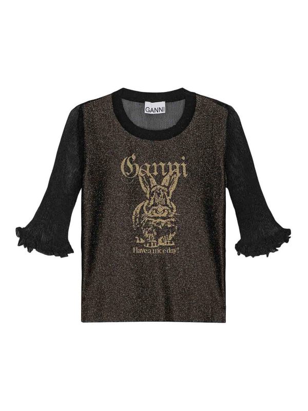 Ganni Top - Noir