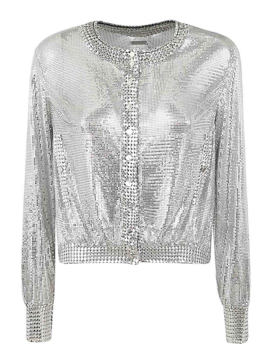 Rabanne Cardigan - Métallique