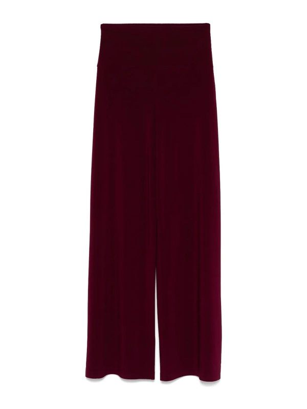 Norma Kamali Pantalons Décontractés - Rouge Brun