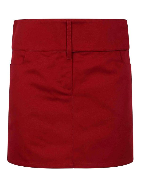 Courreges Mini Jupe - Rouge