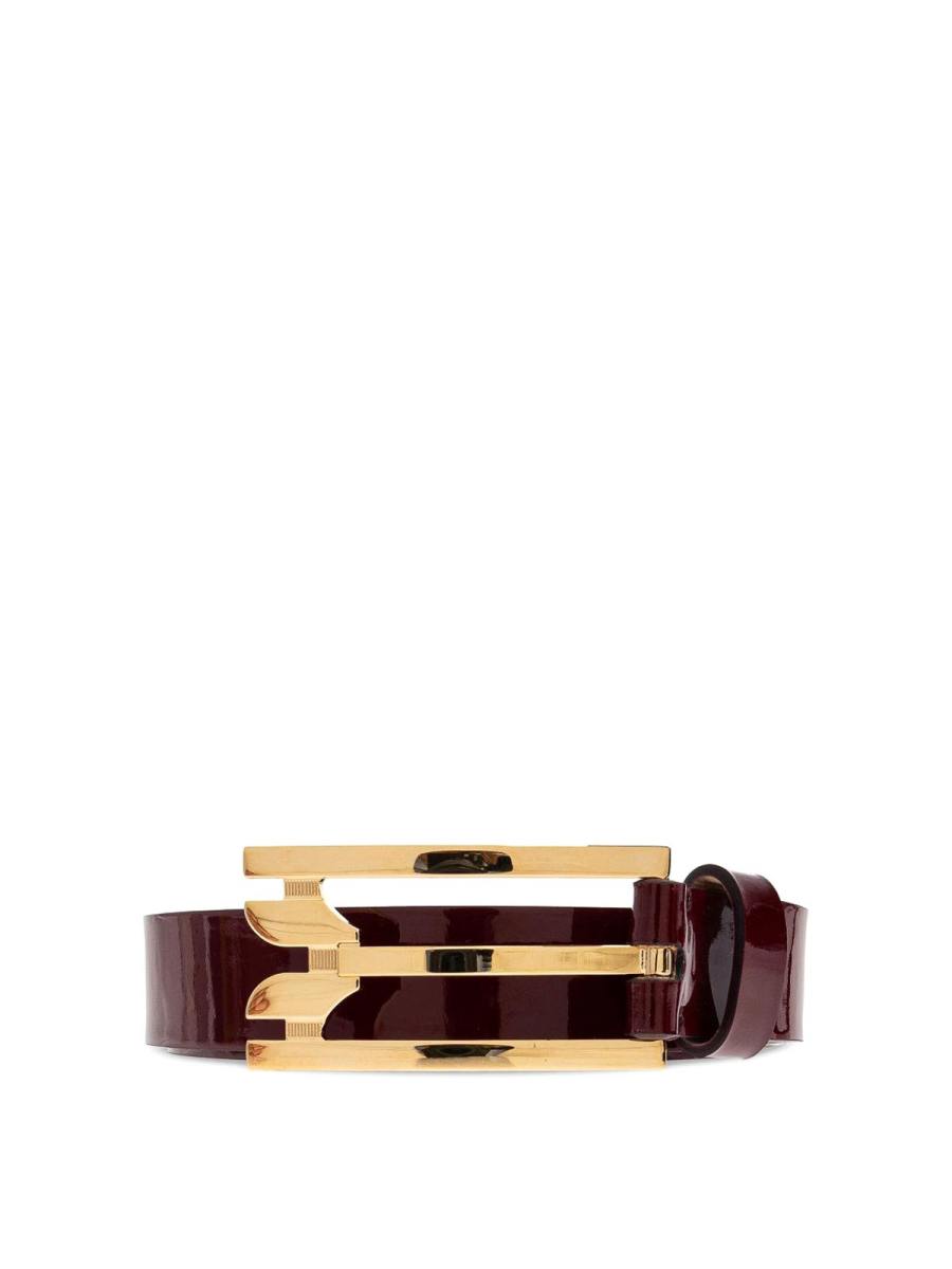 Victoria Beckham Ceinture - Rouge Brun