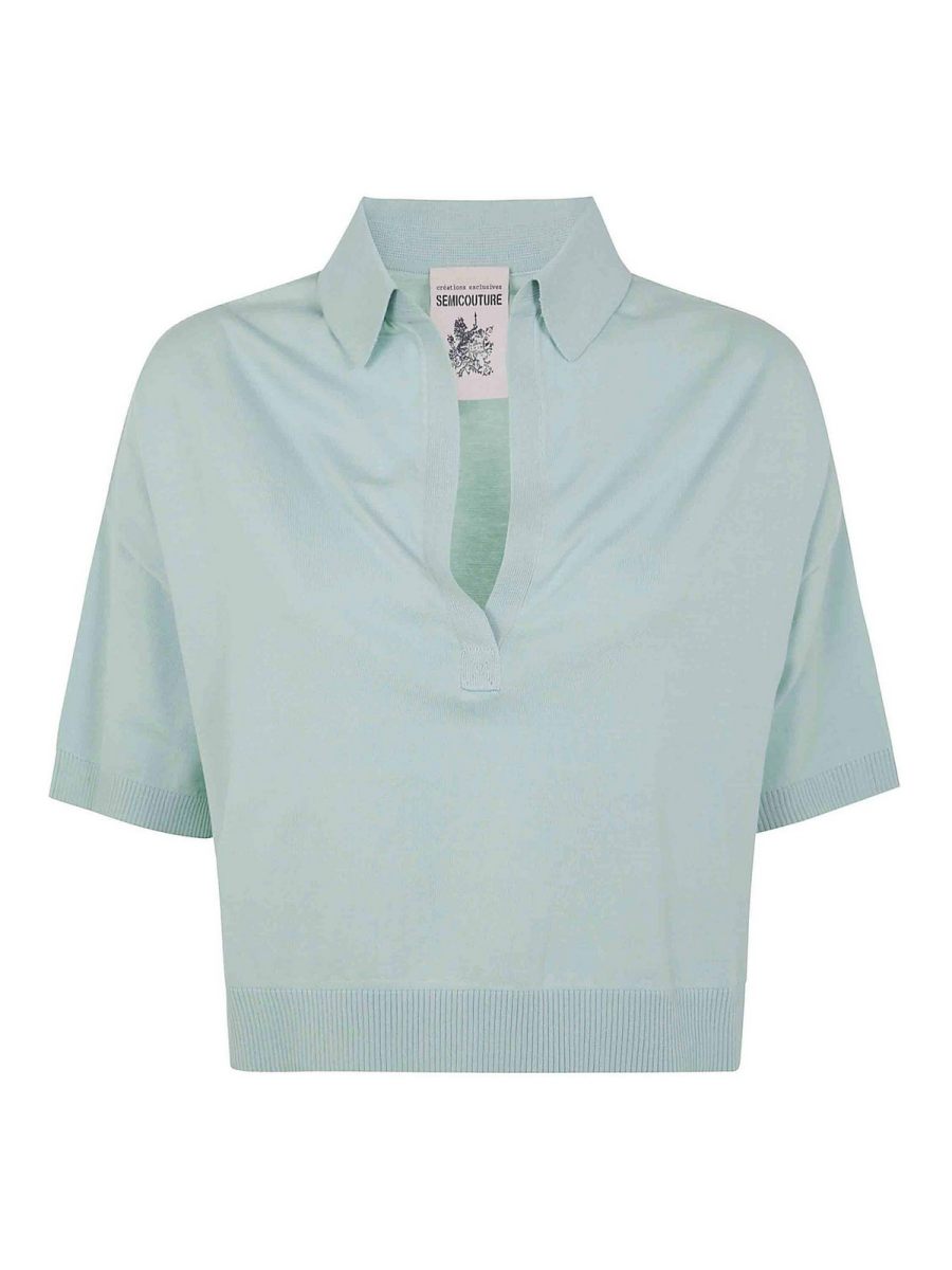 Semicouture Polo - Bleu