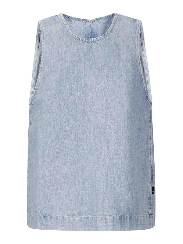 7 For All Mankind Top - Bleu