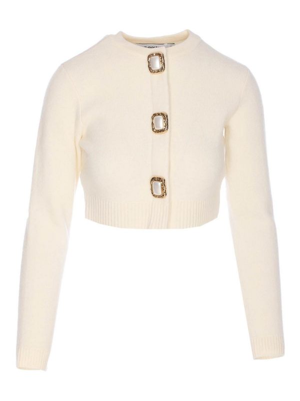 Self Portrait Cardigan - Blanc