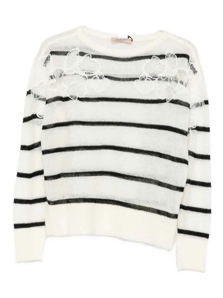 Twinset Pull Col Bateau - Blanc