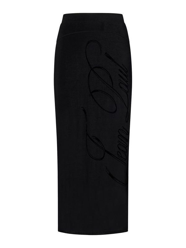 Jean Paul Gaultier Jupe Midi - Noir