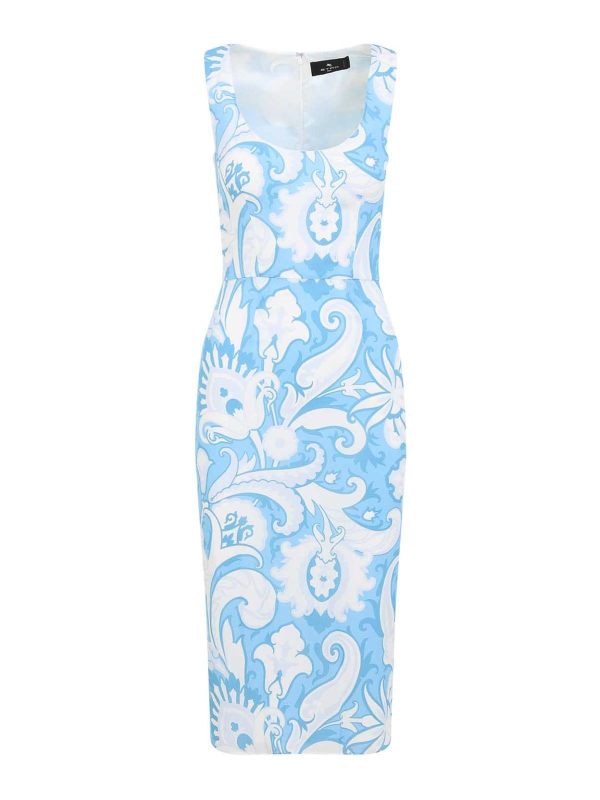 Etro Robe Au Genou - Bleu
