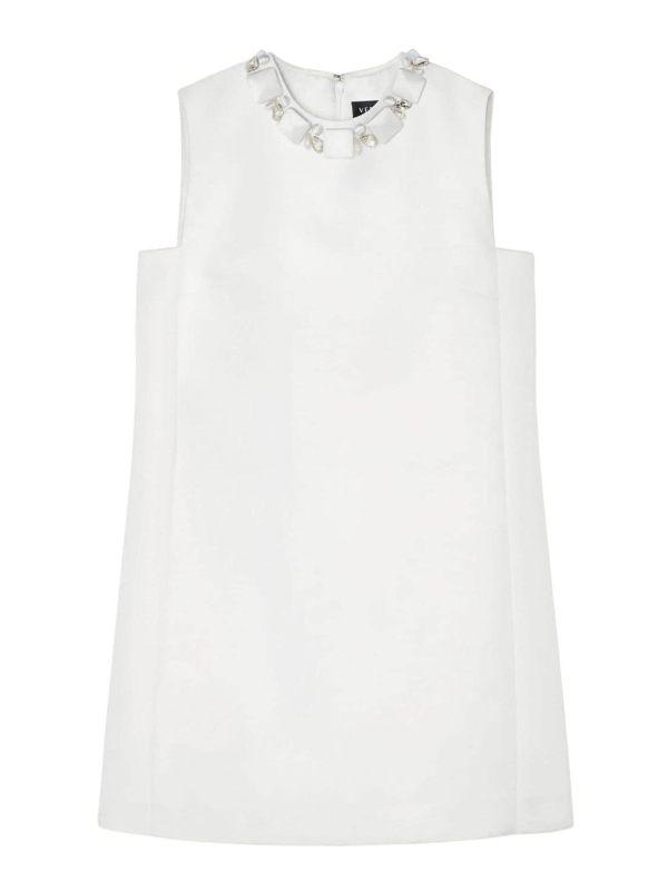 Versace Robe Au Genou - Blanc