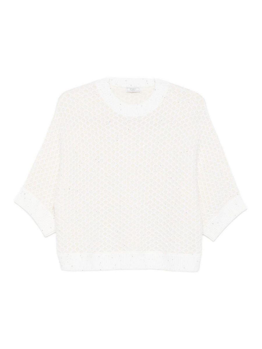 Peserico Pull Col Rond - Blanc