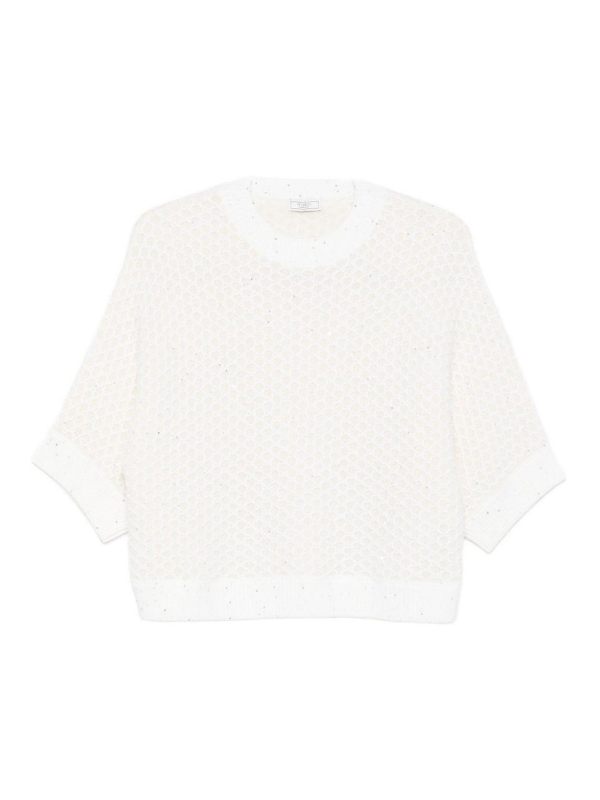 Peserico Pull Col Rond - Blanc